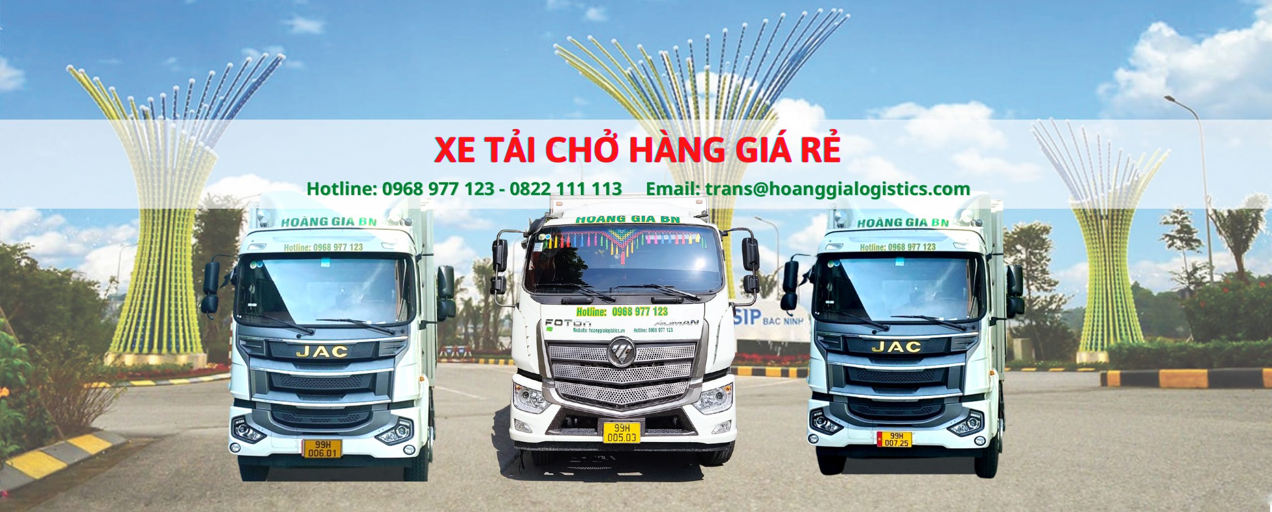 Hoàng Gia BN cung cấp dịch vụ xe tải chở hàng giá rẻ